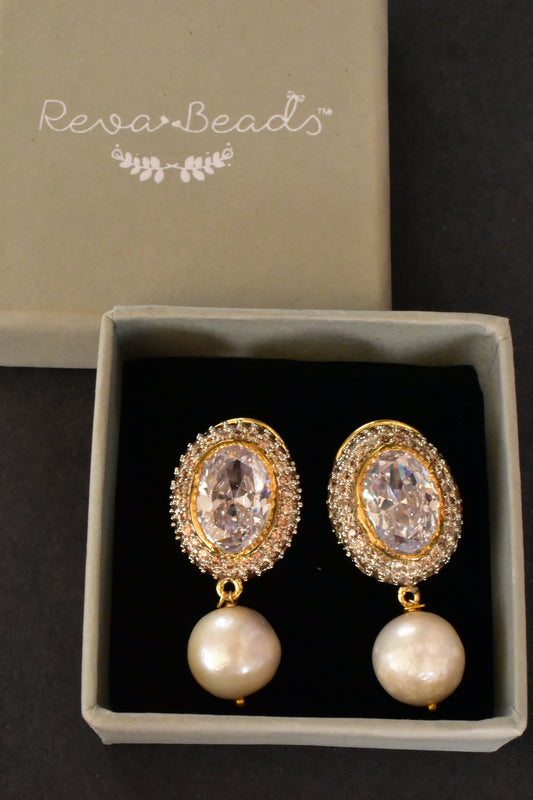 gold polish earrings