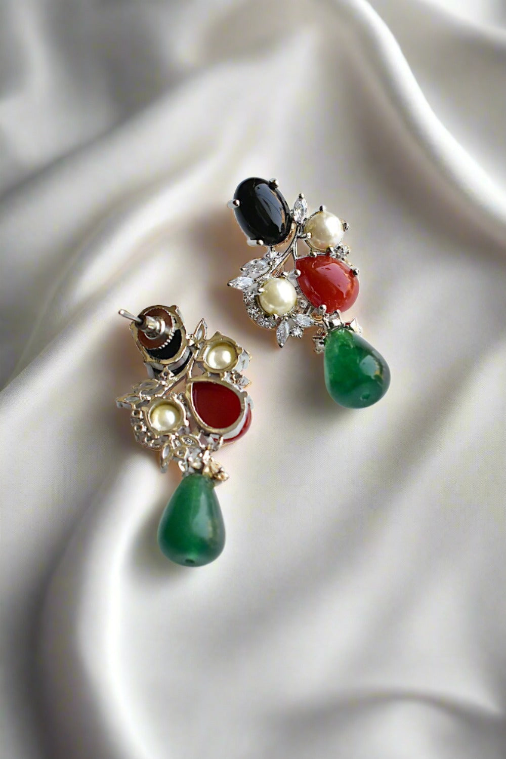 semi precious stone earrings