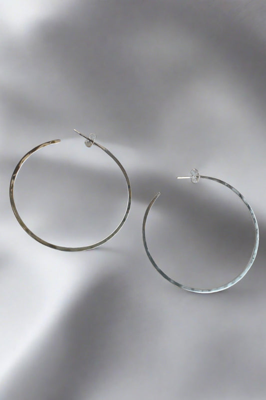 sterling silver wire hoop