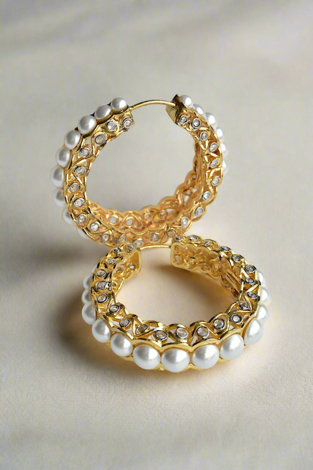 pearl hoops