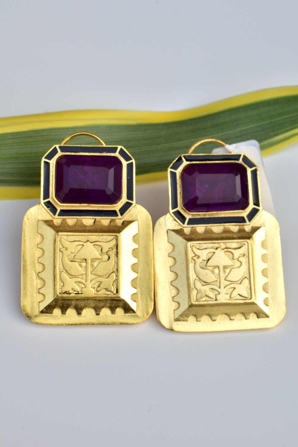 meenakari stud earrings