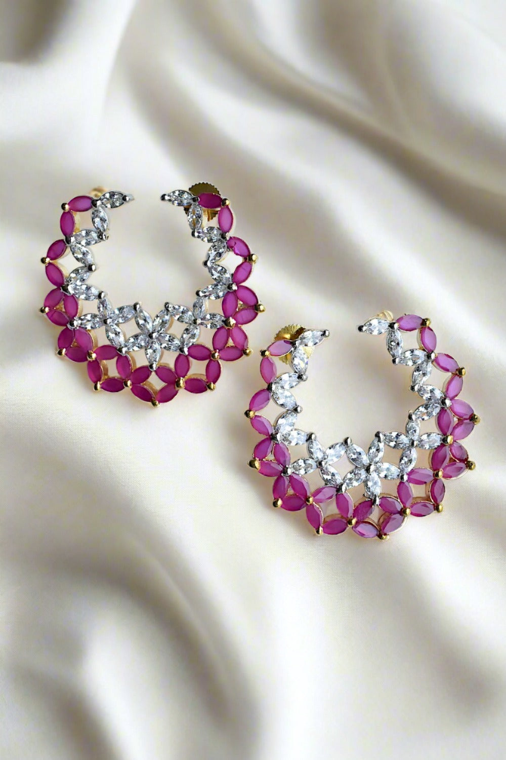 ruby stud earrings