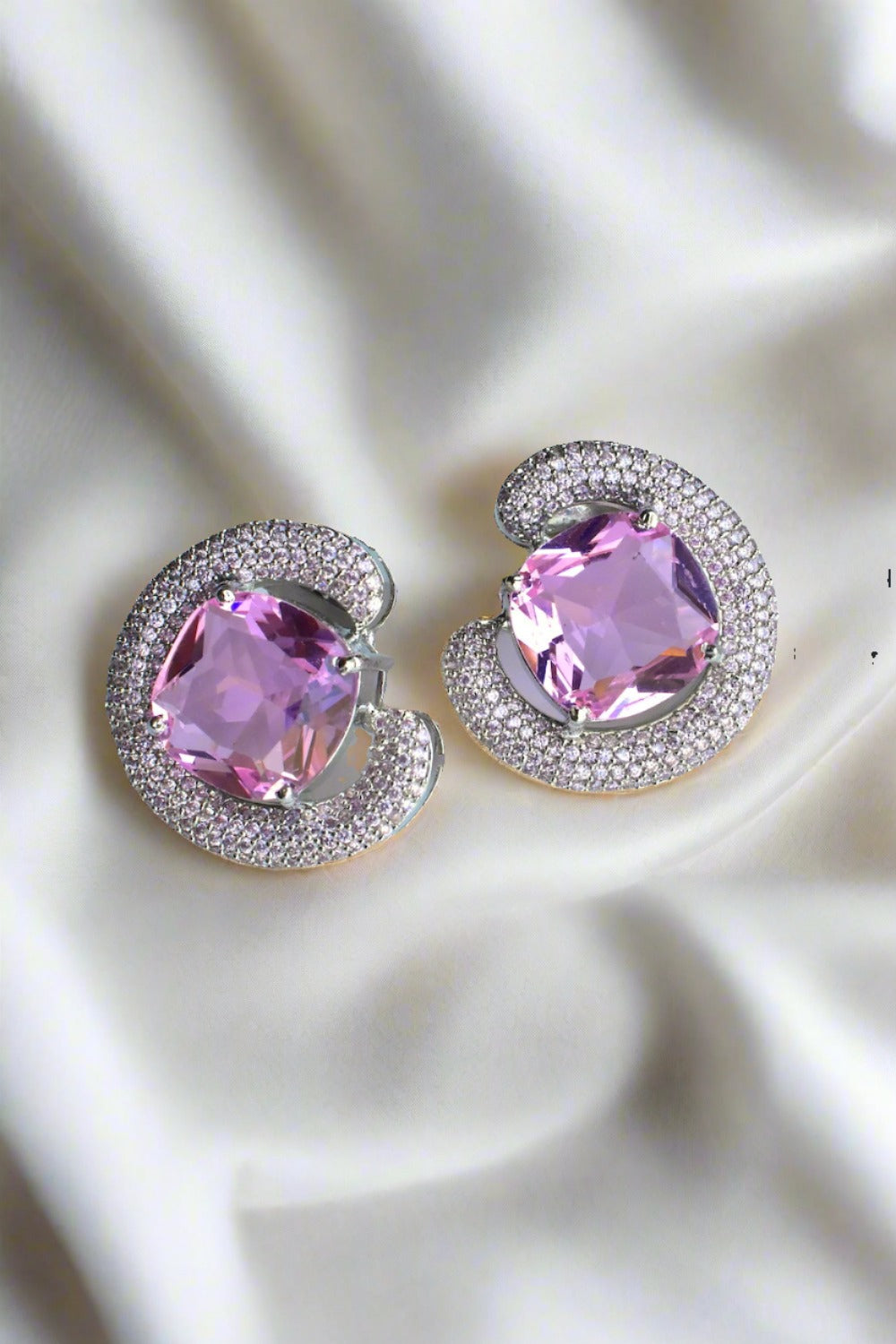 cz stud earrings