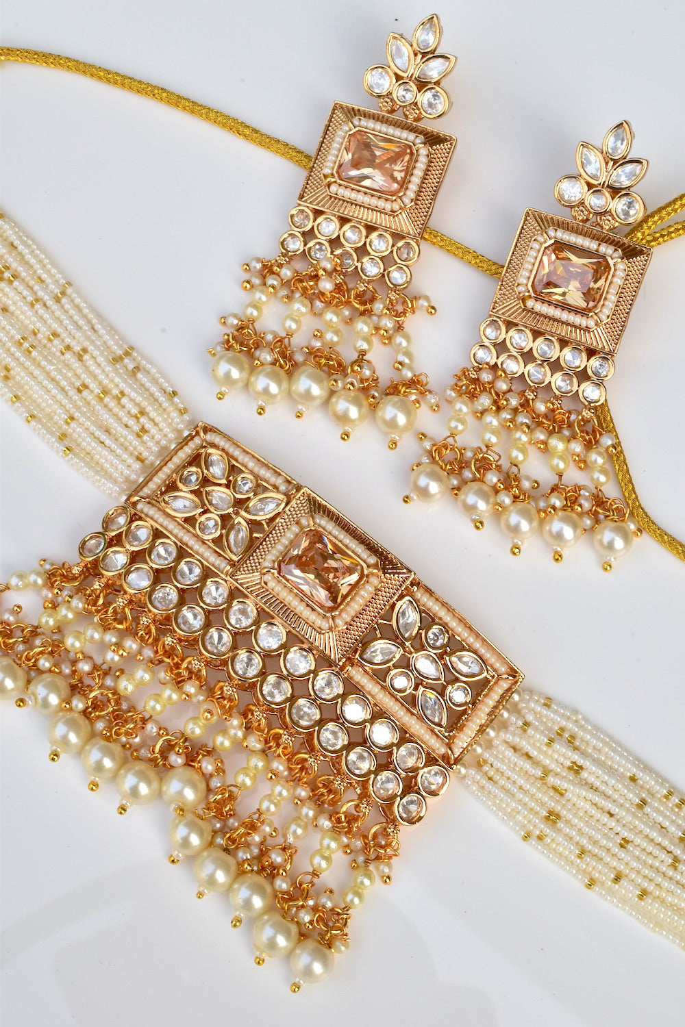 shampain kundan set