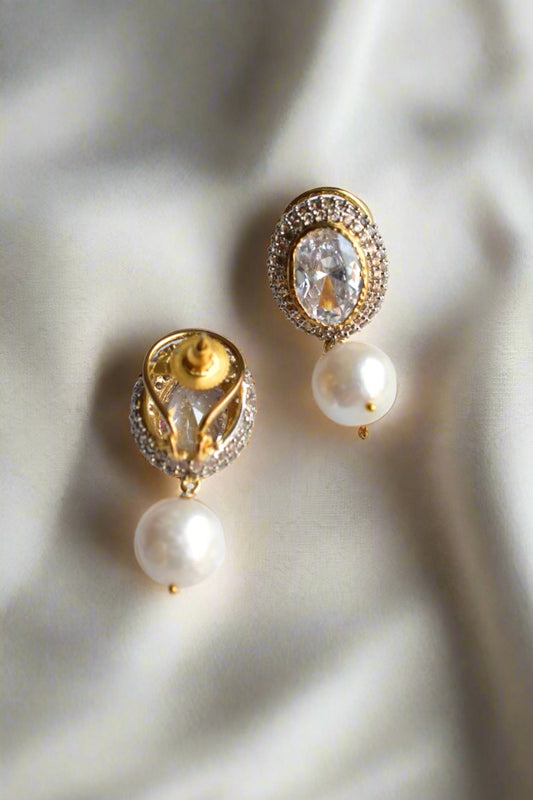 zirconia polki earrings