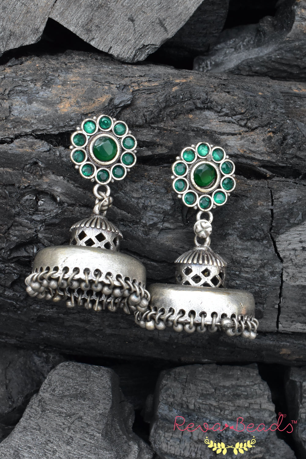 stone studded earrings