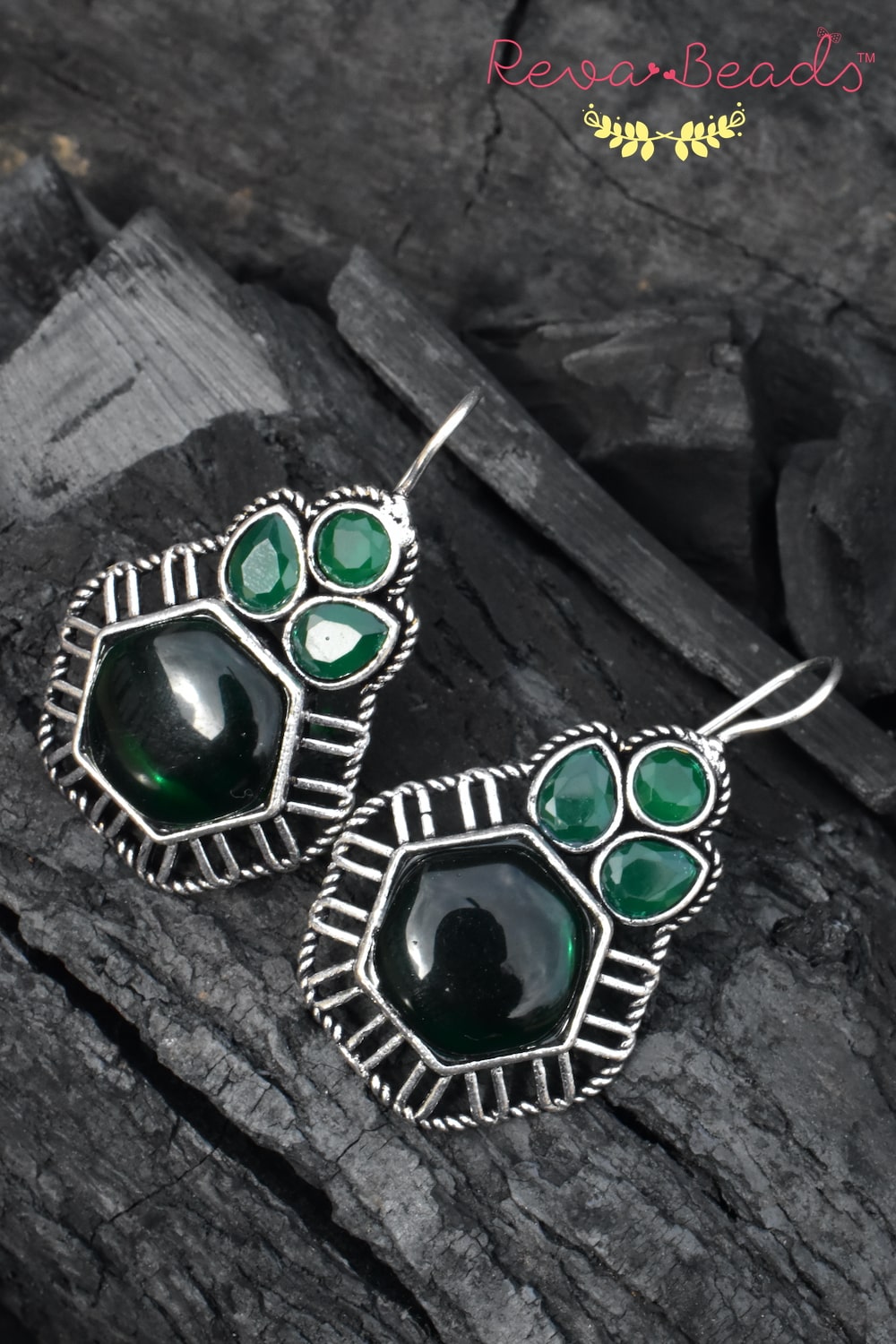 emeraldmehendi earrings