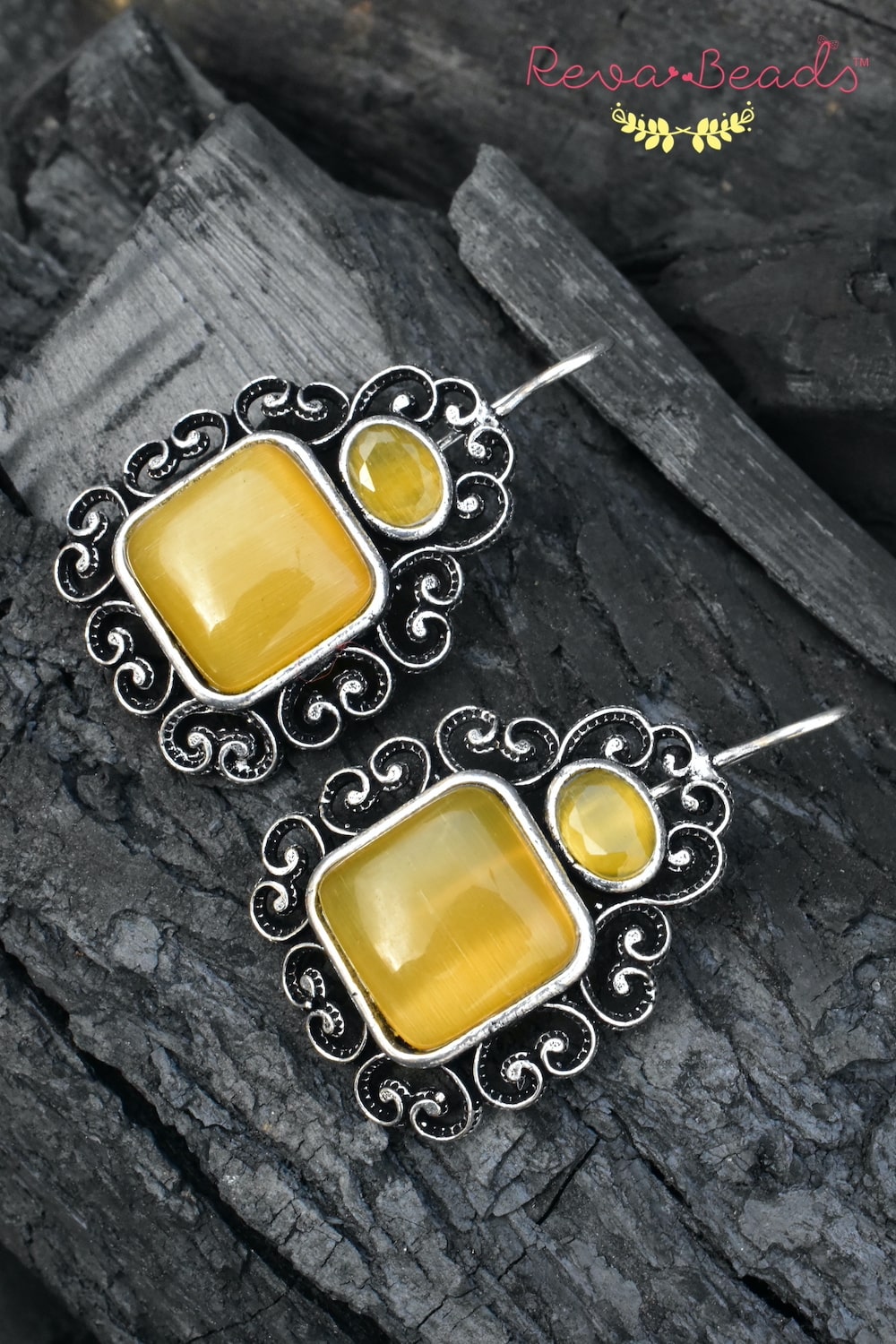 yellow earrings