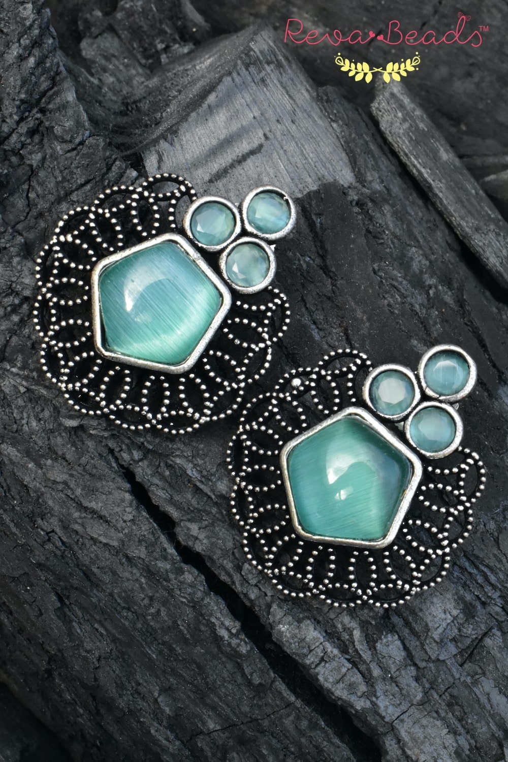 tribal stud earrings