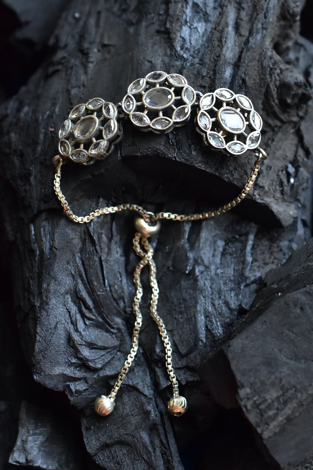 stone studded bracelet