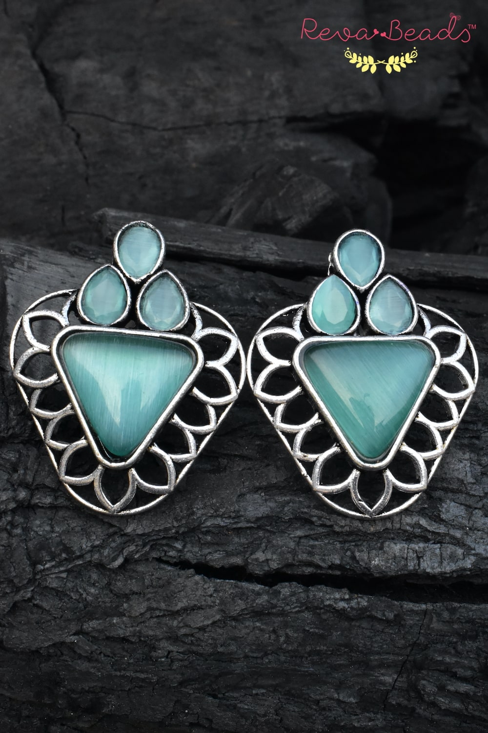 mint earrings