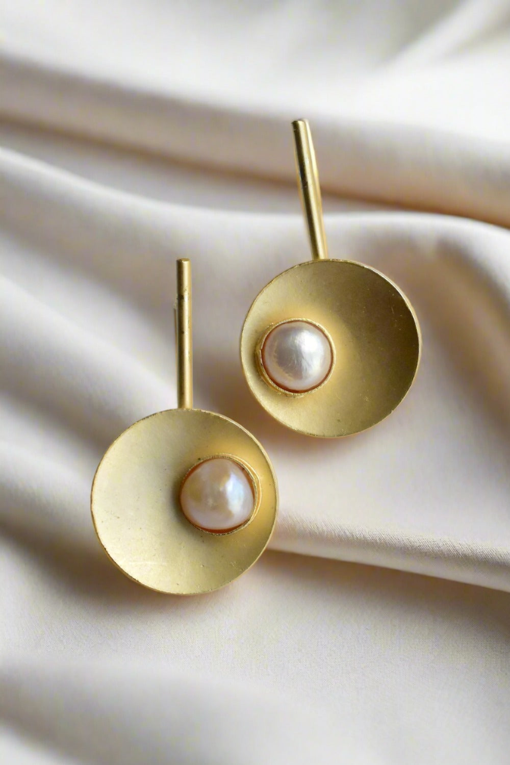 handmade brass earrings