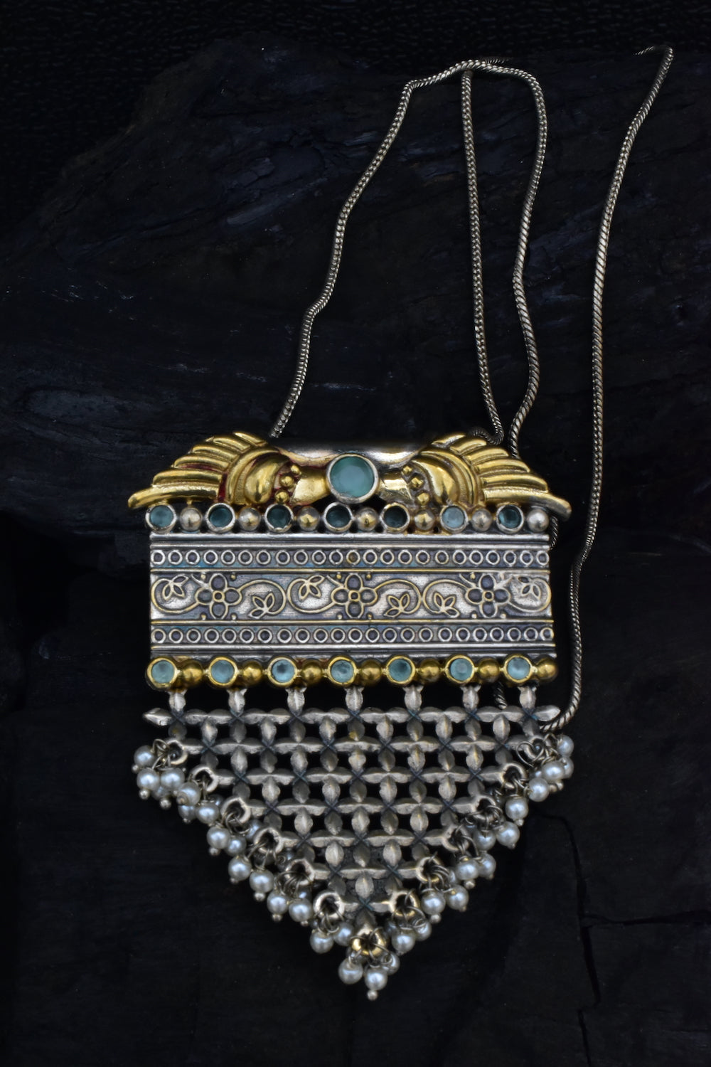 tribal long necklace trln230380