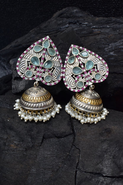tribal jhumka earrings trje230383