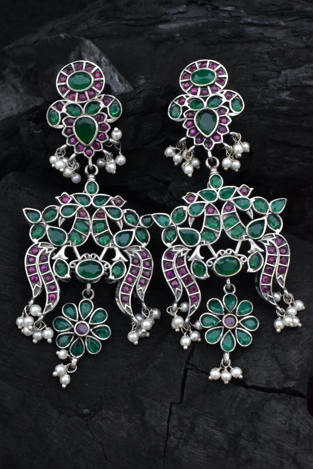 multi drop earrings