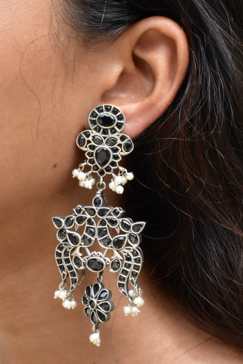 bollywood long earrings