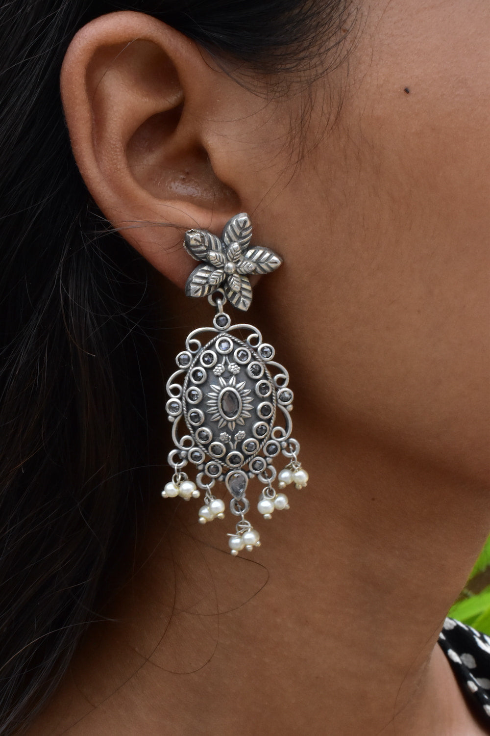 oxidised earrings