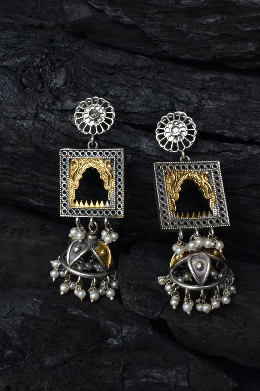 Tribal jhumka earrings trje230393
