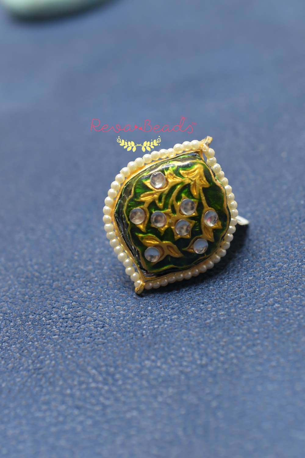 minakari finger ring mfr250255