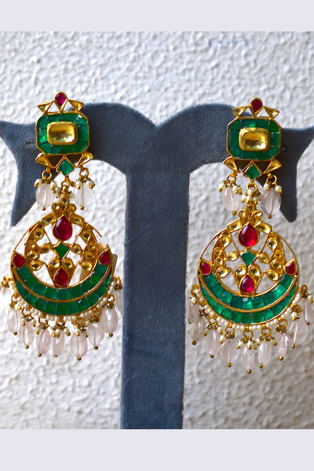 green ruby earrings