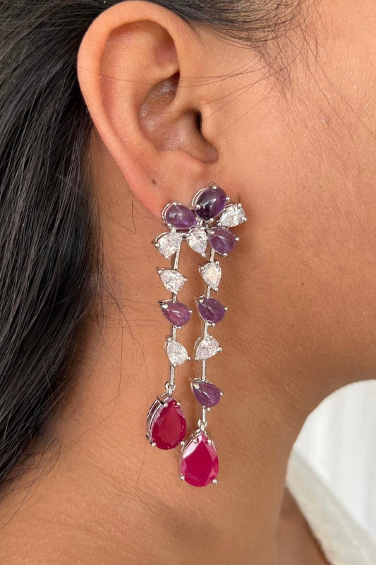 semi precious stone earrings
