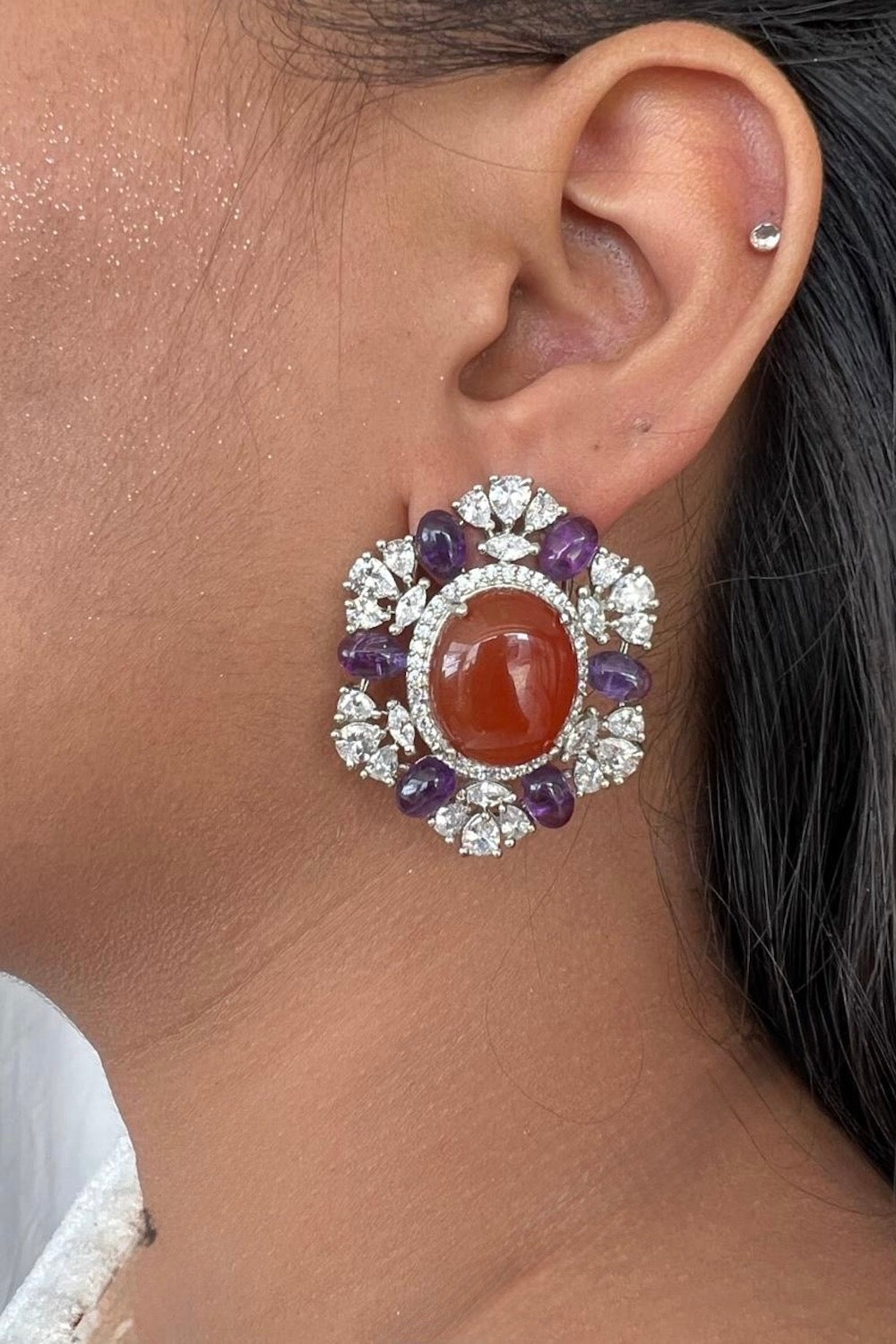 semi precious stud