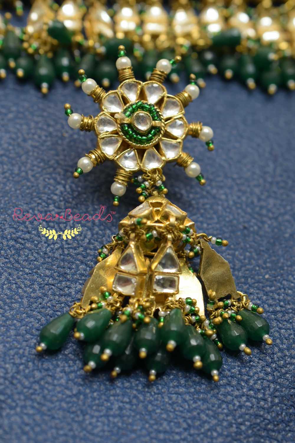 kundan jhumka earrings