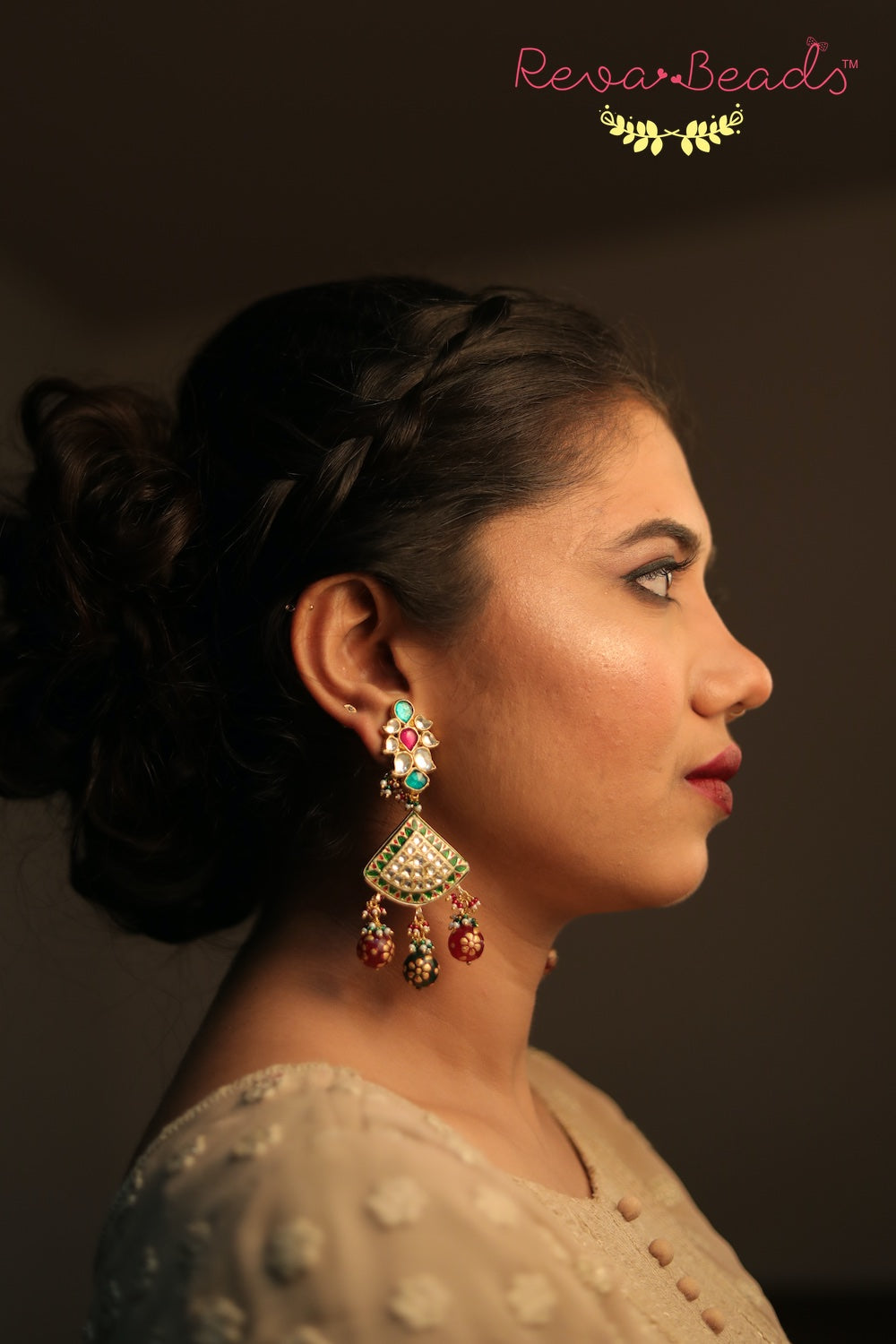 high quality kundan Meena jewelry