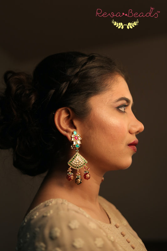 high quality kundan Meena jewelry