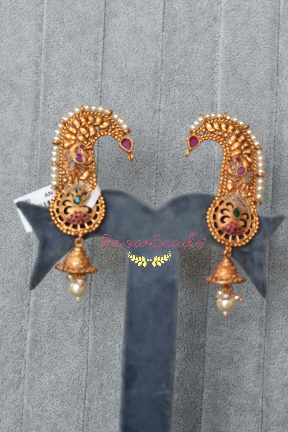 matte jhumka earrings