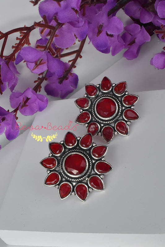 ruby studs