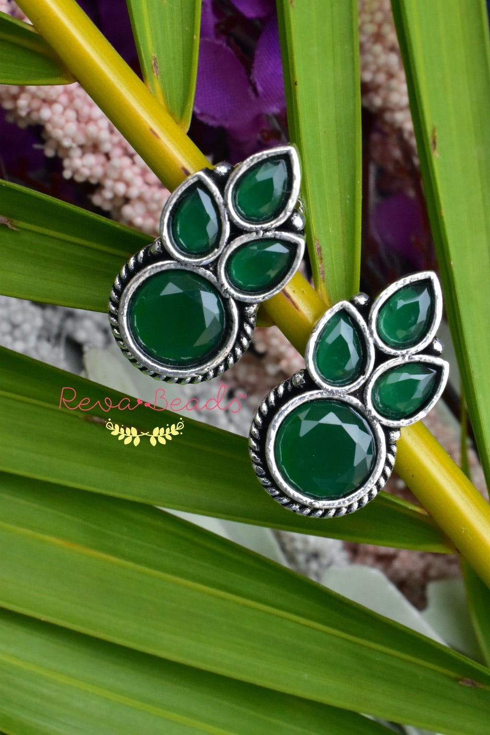 tiny green studs