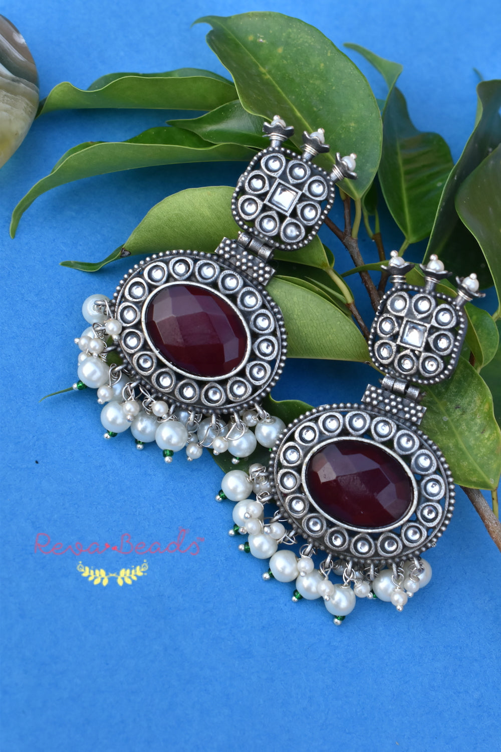 maroon tribal earrings