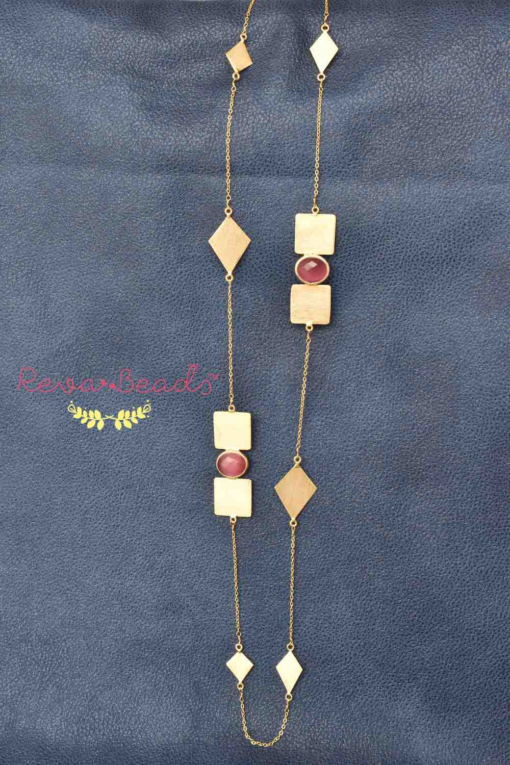 minimalist stone necklace 221418