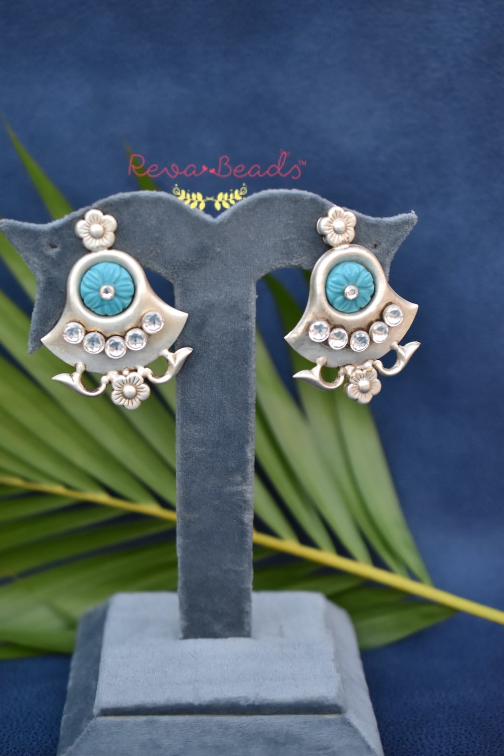 turquoise carved stone