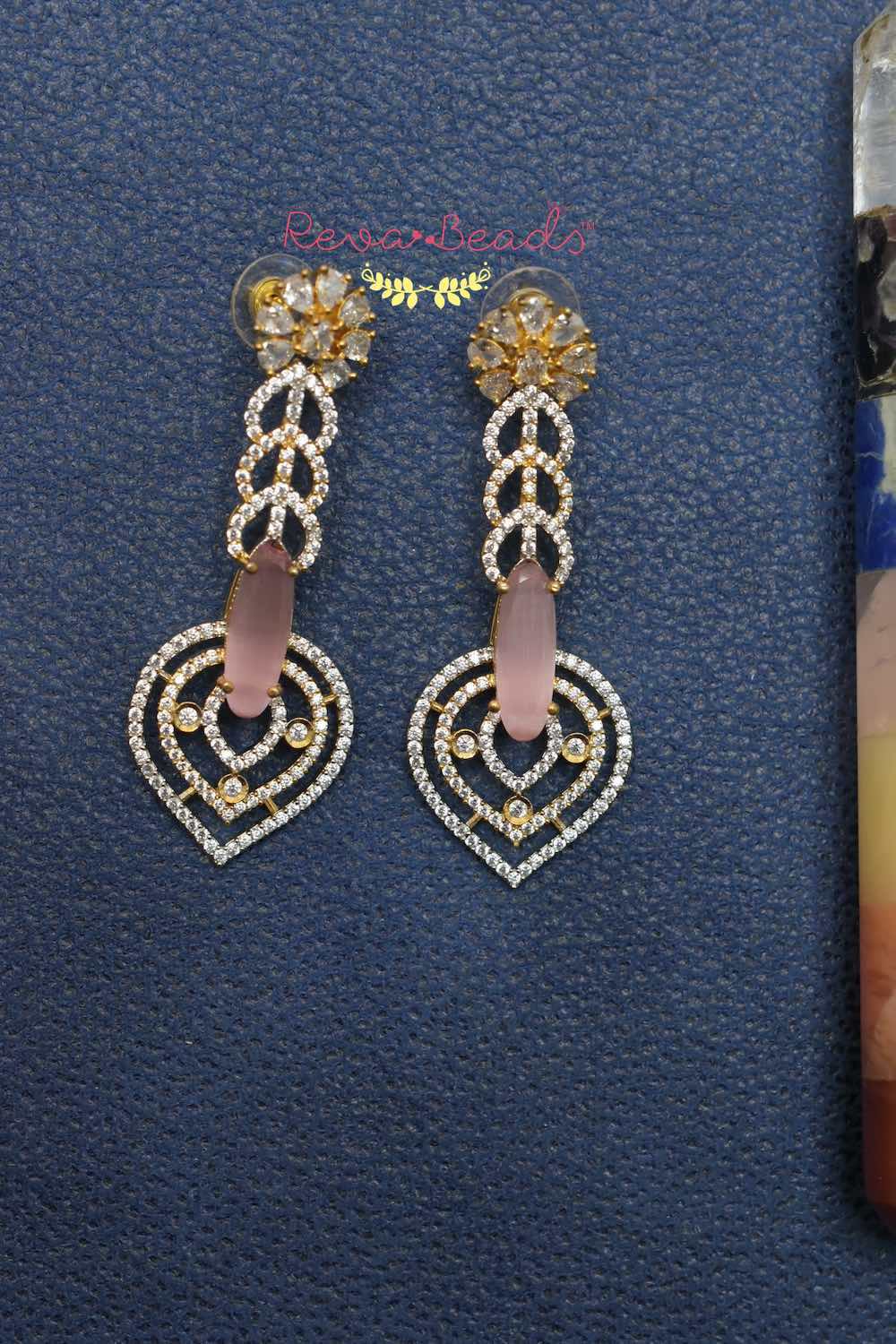 pink diamond earrings