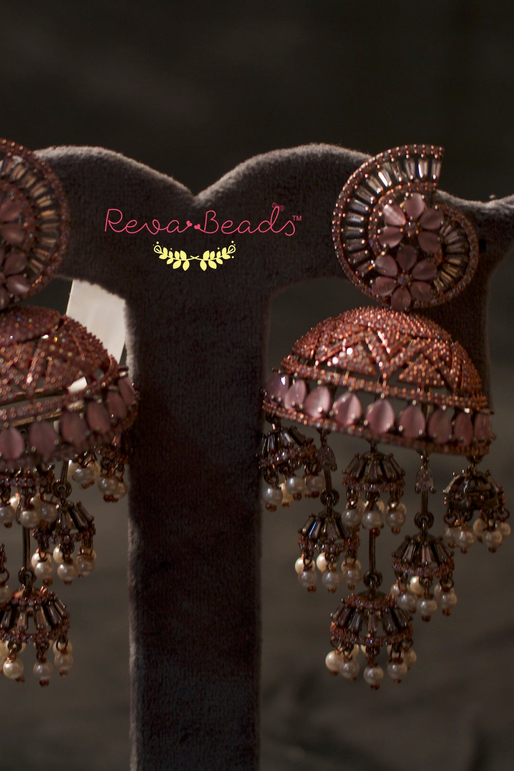 ad dual tone jhumka earrings addtje220534