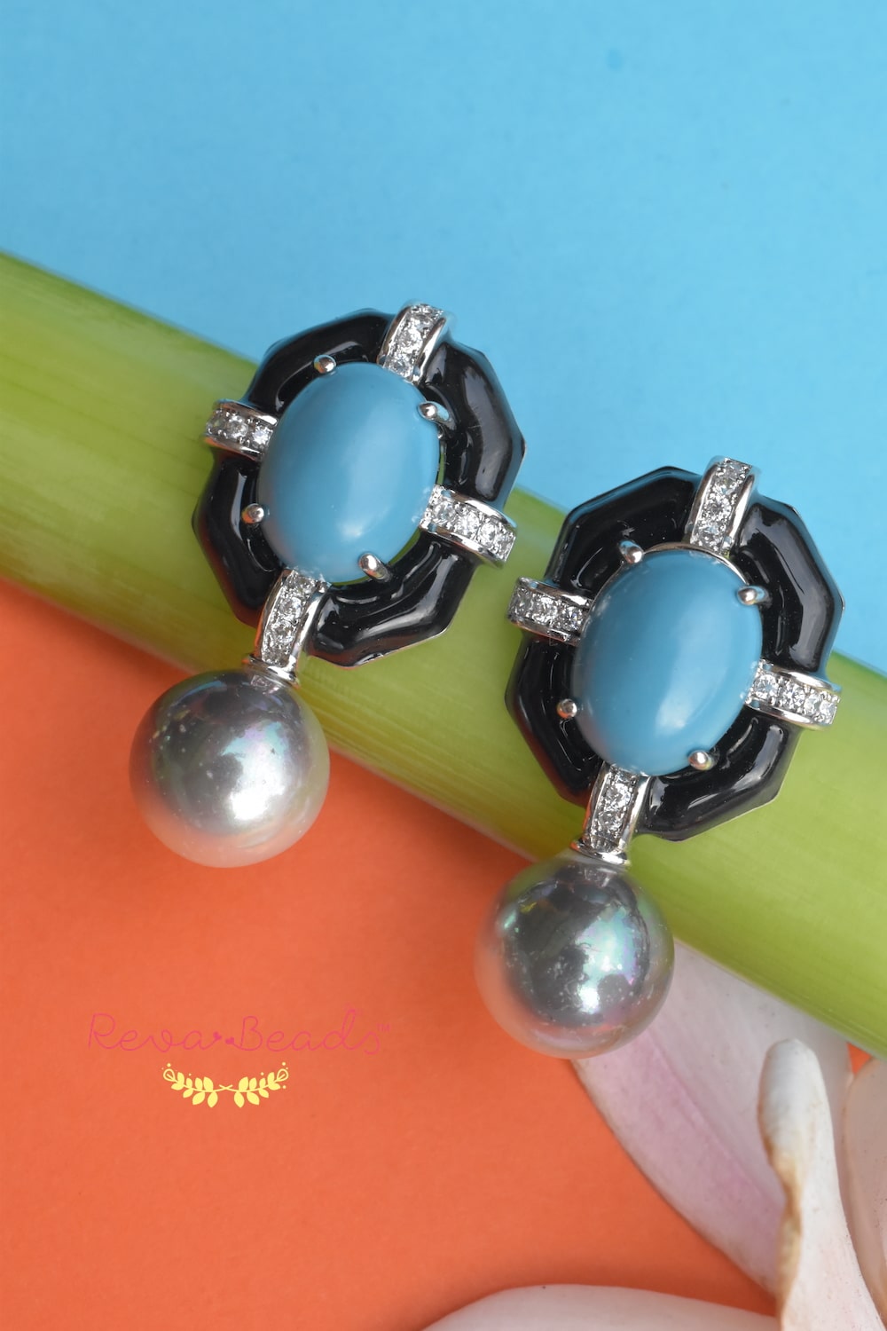 black turquoise pearl