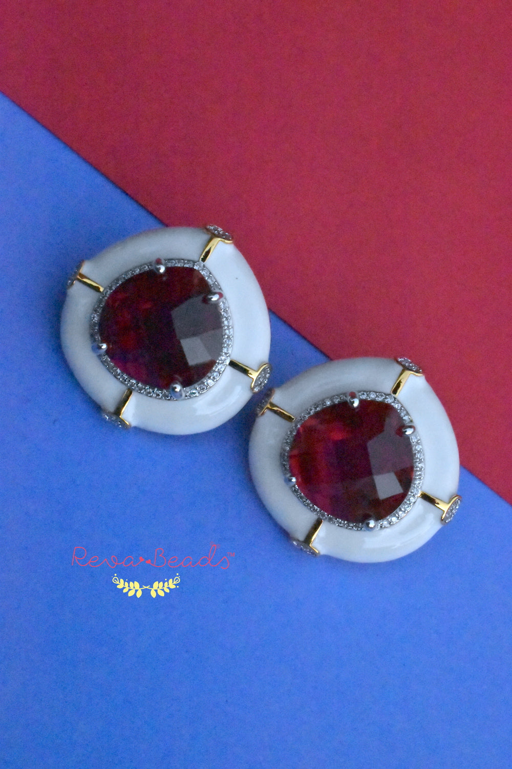 ruby studs