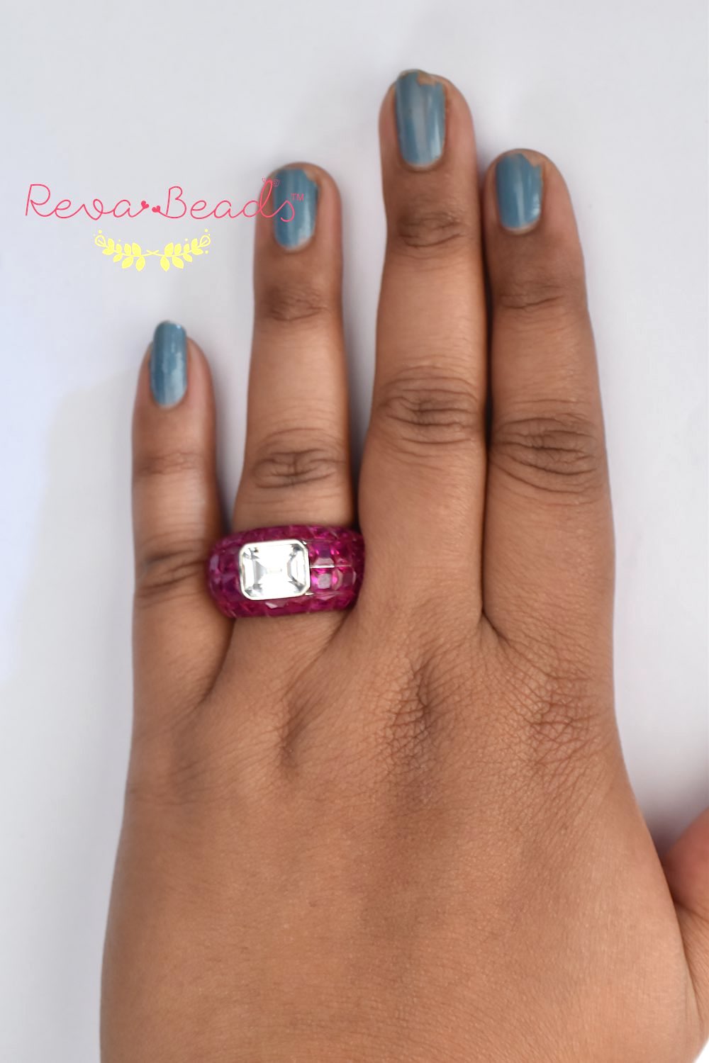 ruby finger ring