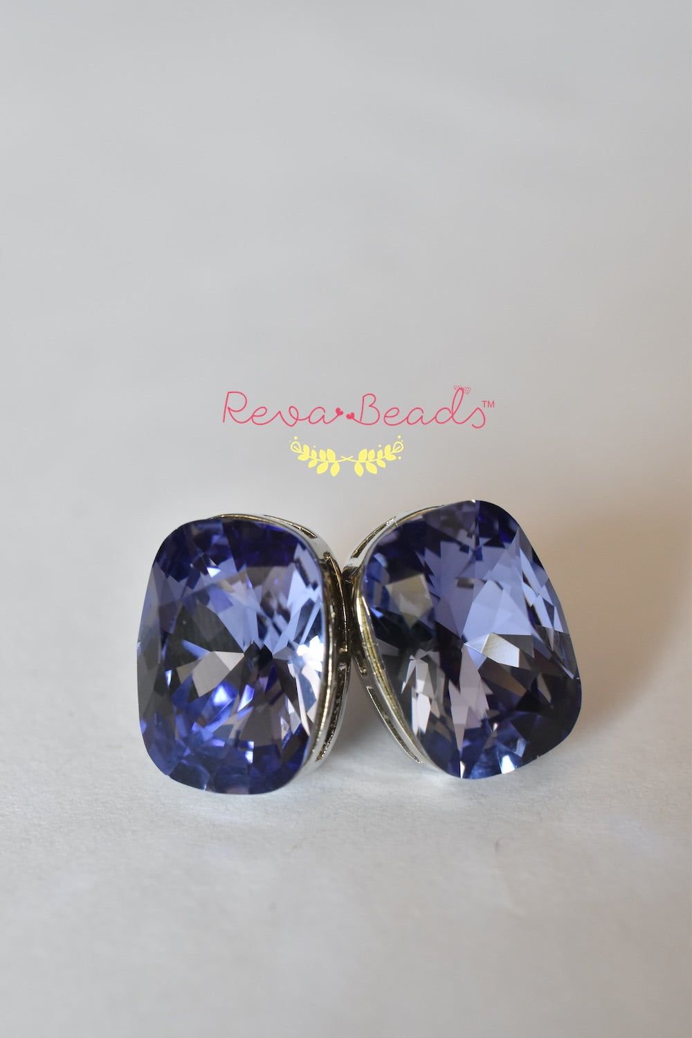 blue Swarovski studs