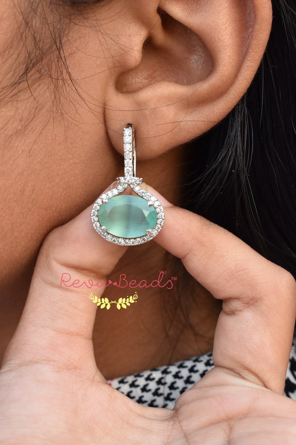 mint earrings