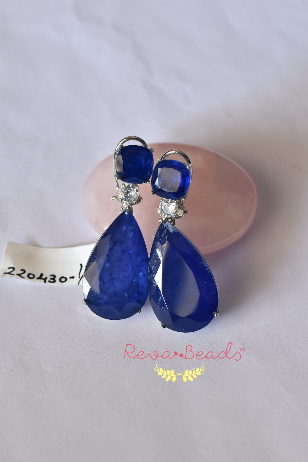 blue doublet earrings