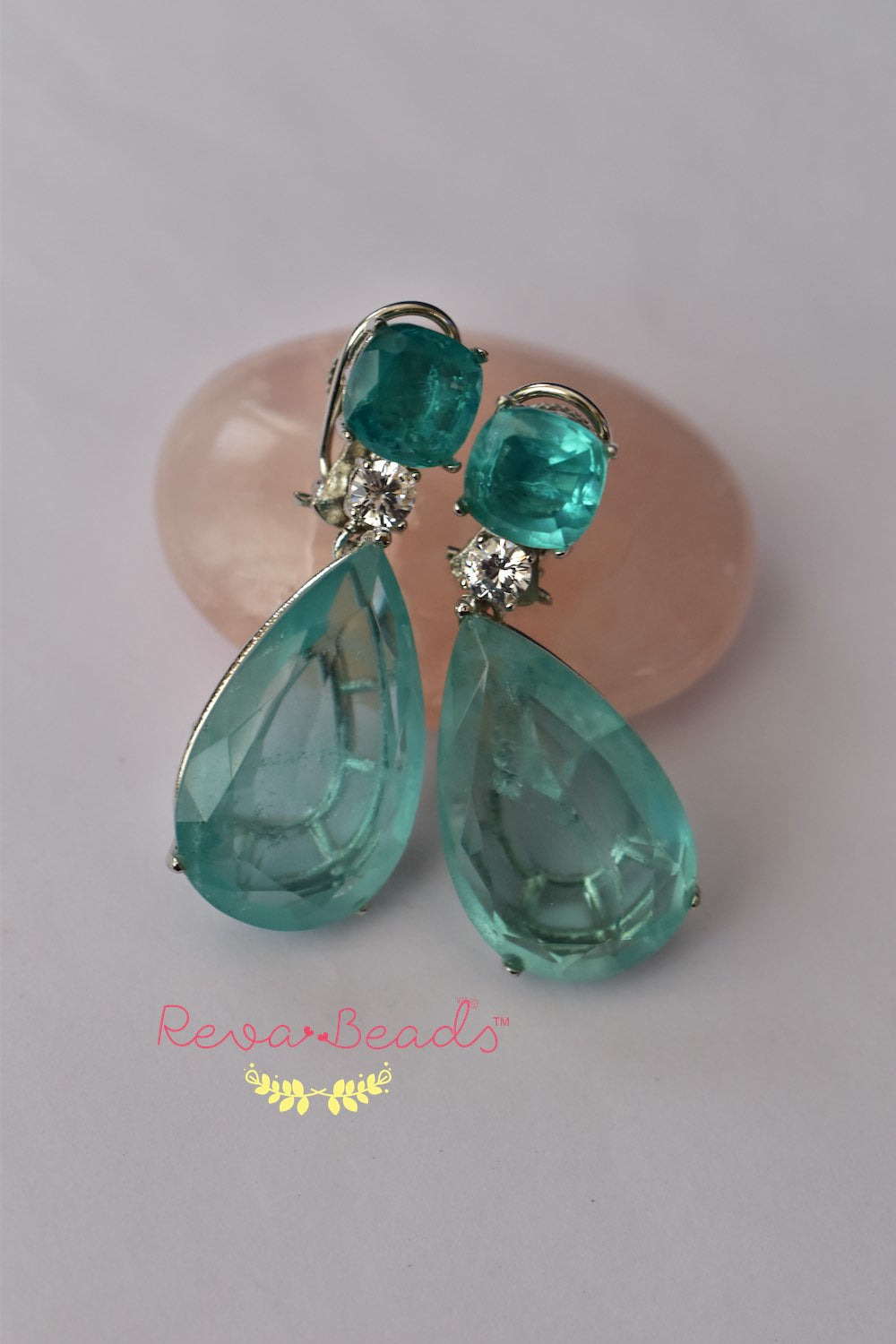 mint doublet earrings