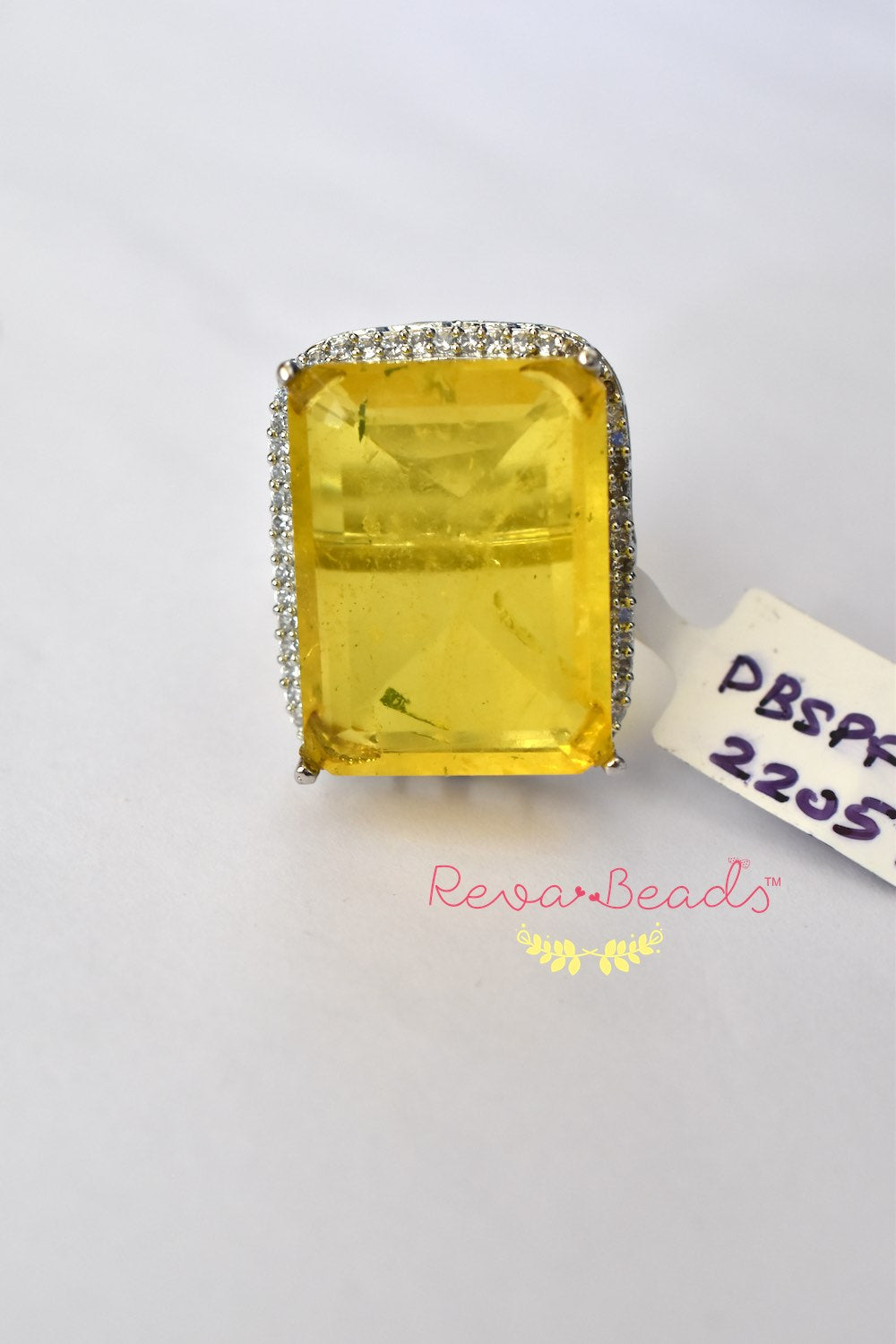 yellow sapphire doubletstone