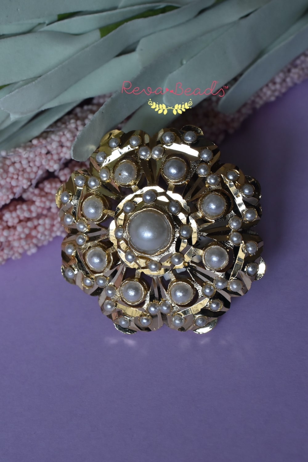 pearl finger ring