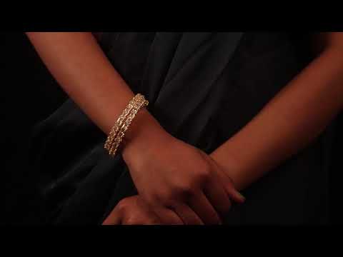 cz gold finish bangle