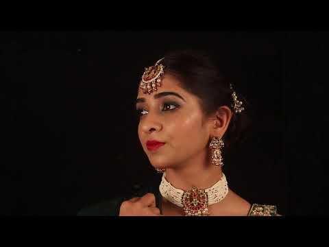 delicate kundan pearl choker set