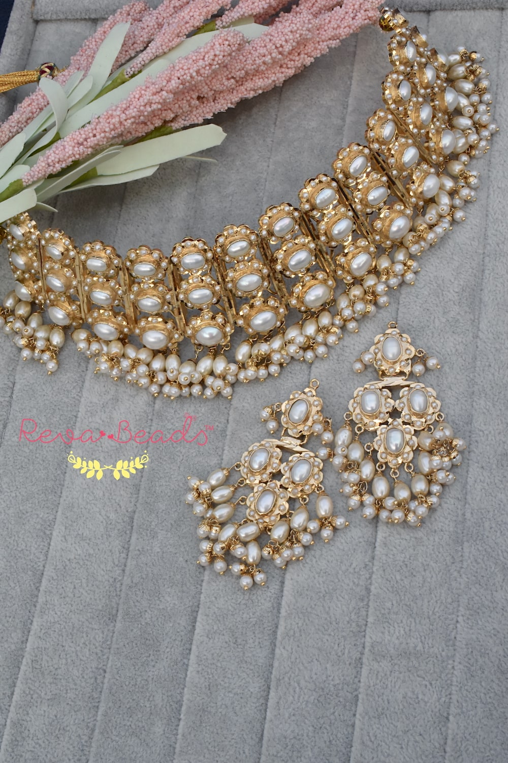choker earrings set