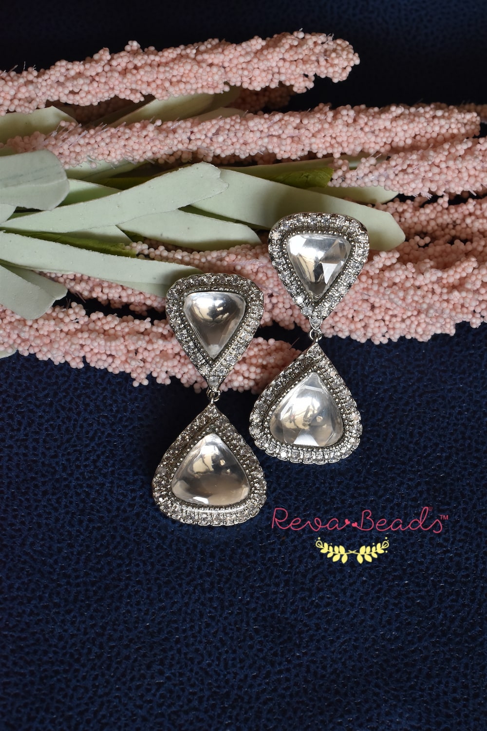 statement polki earrings